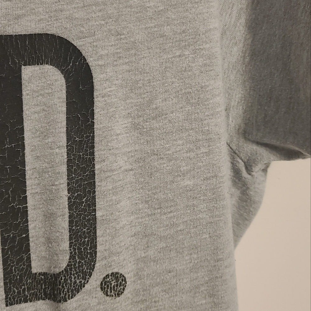 Alstyle | Women's Gray Scoopneck "Word" Short Sleeve Graphic Tee (Size XL) - Picture 7 of 11